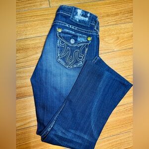 MEK DENIM USA Blue Boot Cut Jeans
